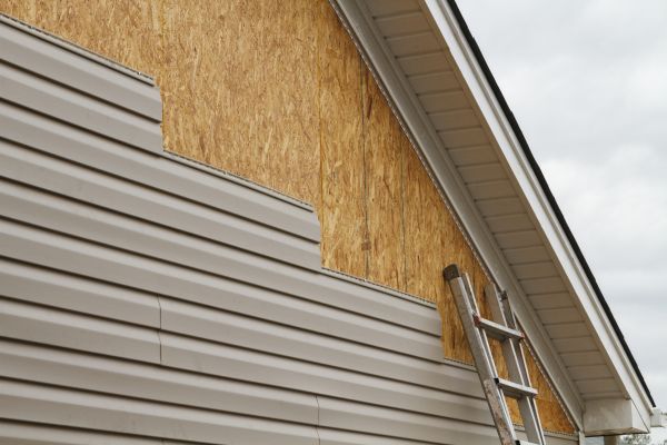 Grey Vinyl Siding Installation in Saint Peters